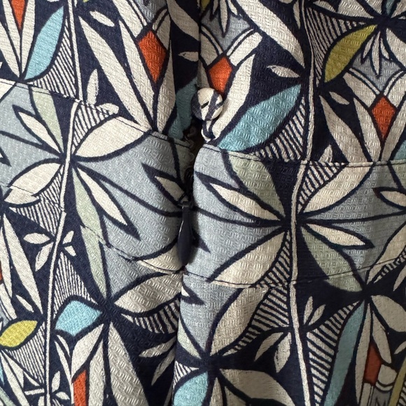 Tory Burch‎ Women Silk Geometric Pattern V-neck Dress Size Large - Picture 9 of 13